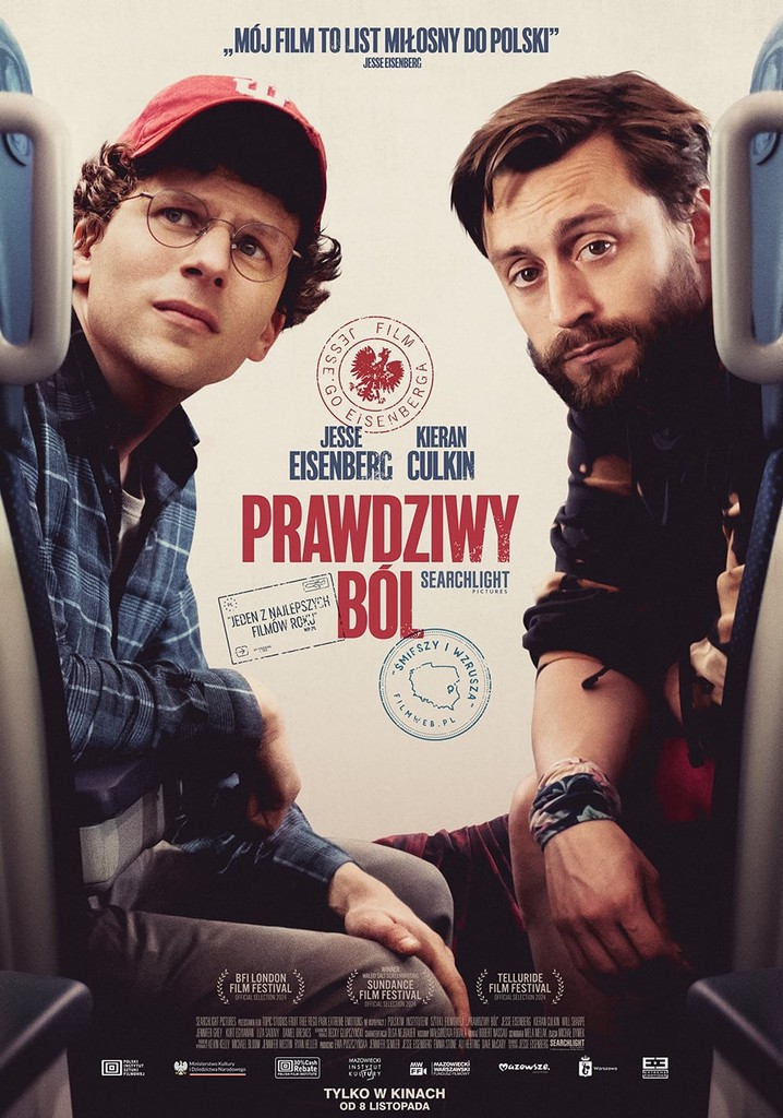 Film Prawdziwy ból (2024) VOD. Gdzie oglądać za darmo?